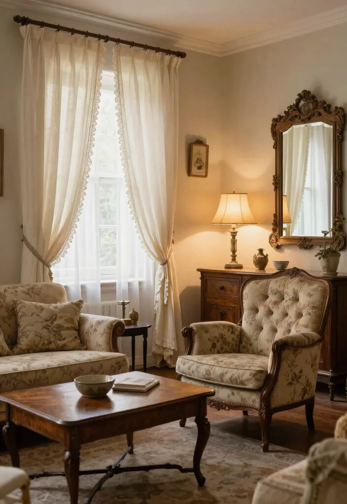 15 Ivory Curtains Living Room Ideas Soft Classic Elegance 9. Vintage Elegance 0