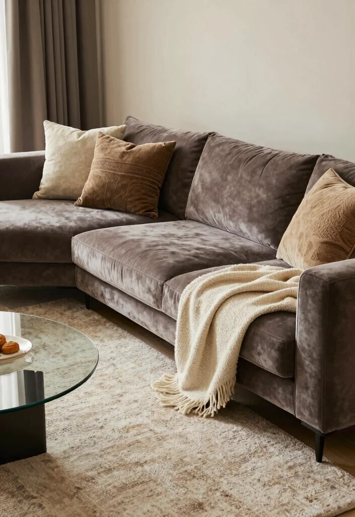 15 L Shaped Couch Living Room Small Spaces Ideas 6. Textured Fabrics for Comfort 0