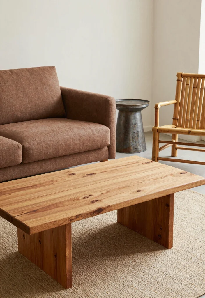 15 Living Room Brown Couch Ideas Warm Neutral Styling 5. Eco Friendly Materials in Furniture 0