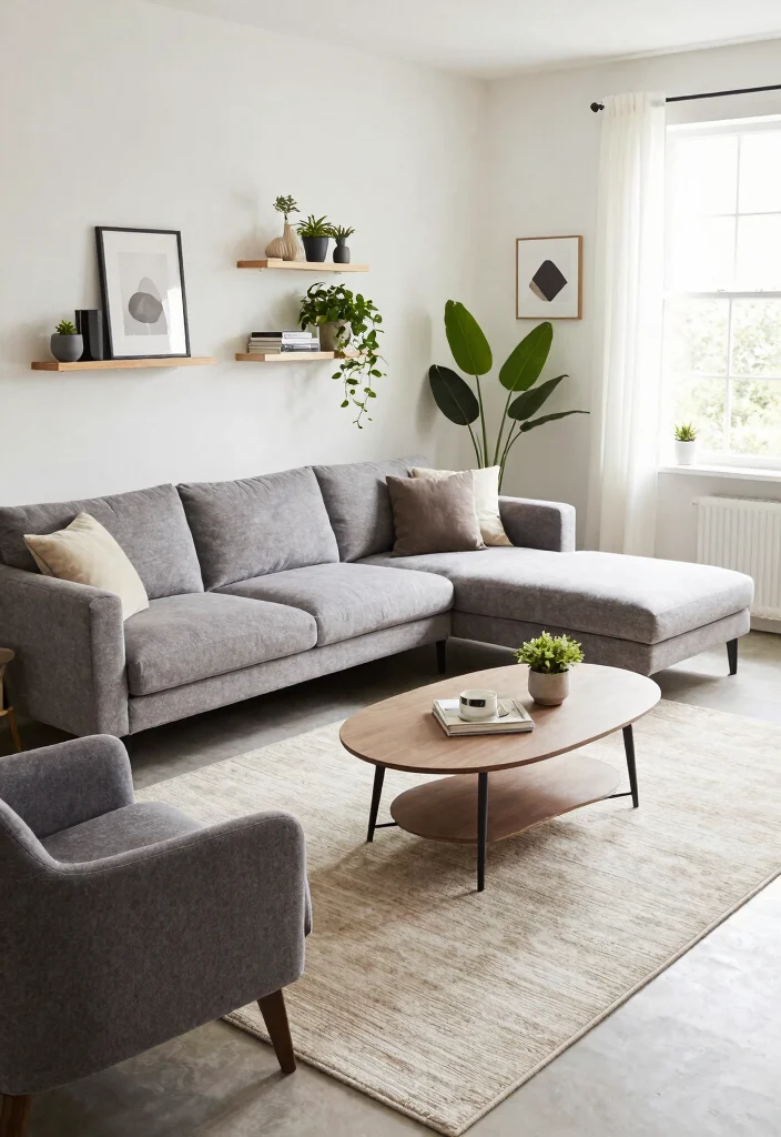 15 Living Room Sofa and Chair Layout Ideas for Balanced Flow 2. L Shaped Sofa for Maximum Space 0