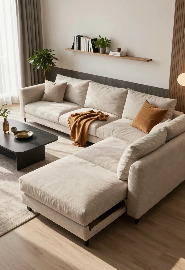 15 Loaf Sofa Living Room Ideas for Modern Relaxed Comfort 7. Multi Functional Spaces 0