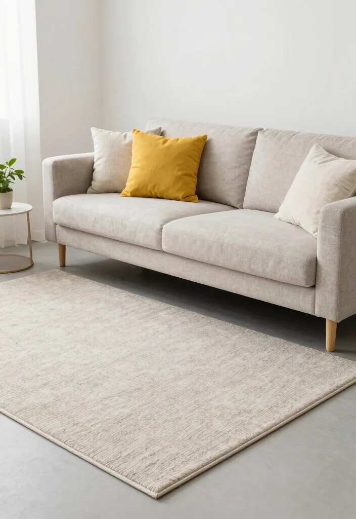 15 Rug Sizes Living Room Ideas To Get Proportions Right 9. The Neutral Palette 0