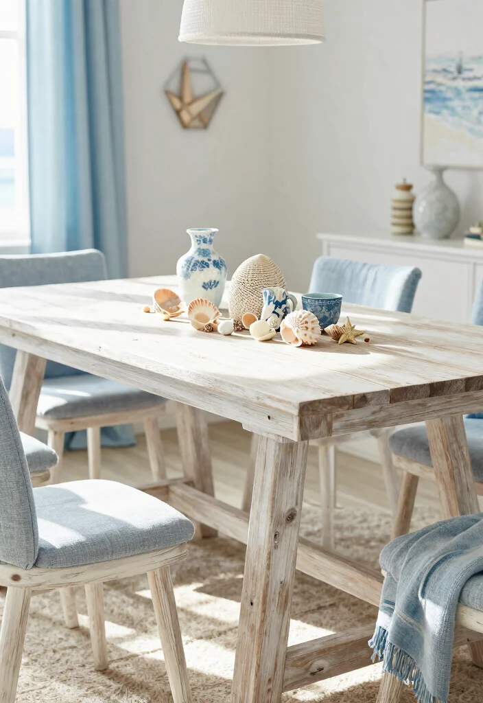 15 Wooden Living Room Table Ideas for a Natural Timeless Style 14. Coastal Wood Table 0