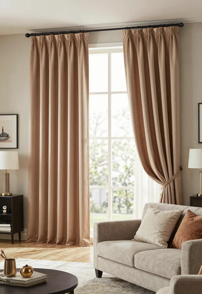 16 Bold Curtains Living Room Ideas Statement Making Style 15. Customizable Curtain Panels 0