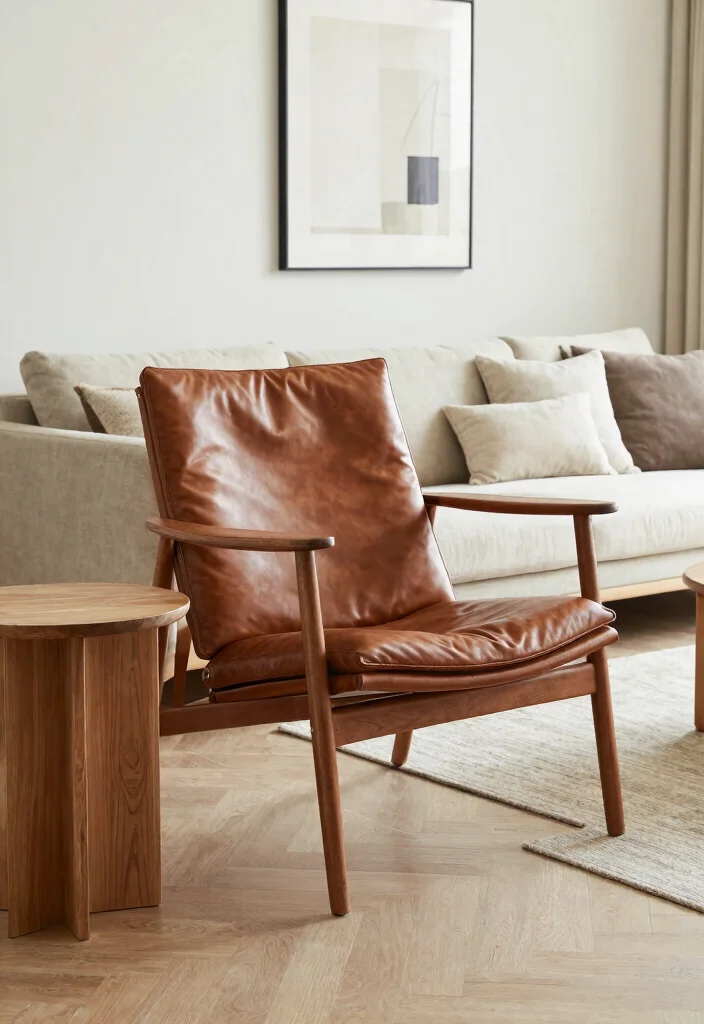 16 Chair for Living Room Ideas Comfortable Stylish and Versatile 6. Sustainable Leather Chairs for Timeless Style 0
