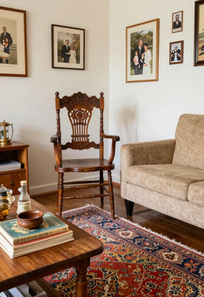 16 Chair for Living Room Ideas Comfortable Stylish and Versatile 9. Vintage Finds A Nod to Nostalgia 0