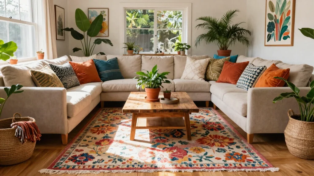 16 Floral Rug Living Room Ideas: Soft Patterned Charm