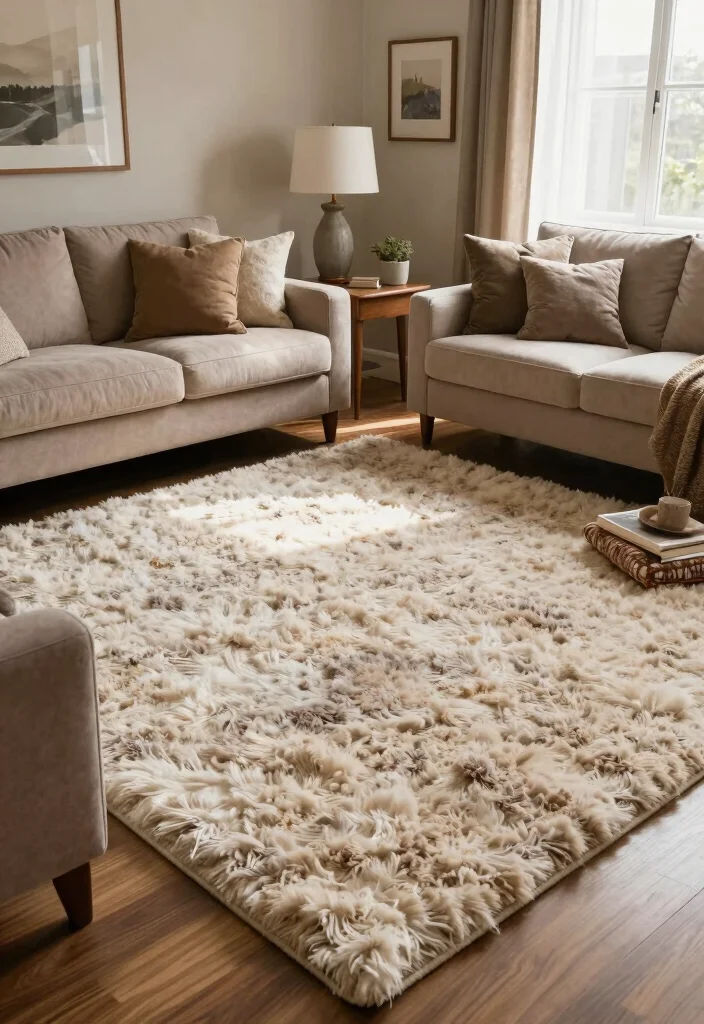 16 Fluffy Rugs in Living Room Ideas Cozy Underfoot Style Conclusion 0