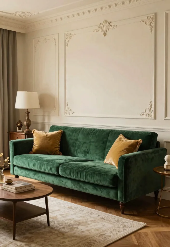 16 Green Velvet Sofa Living Room Ideas Luxe Earthy Style 16. Timeless Classics 0