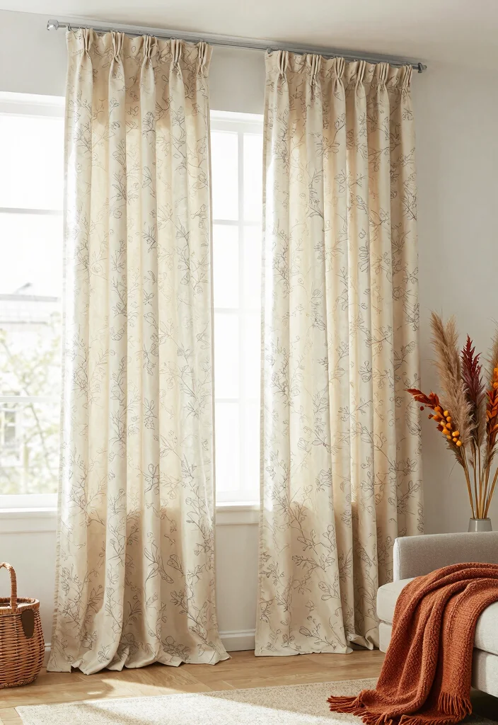 16 Nude Curtains Living Room Ideas in Neutral Warm Tones 15. Seasonal Decor Swaps 0
