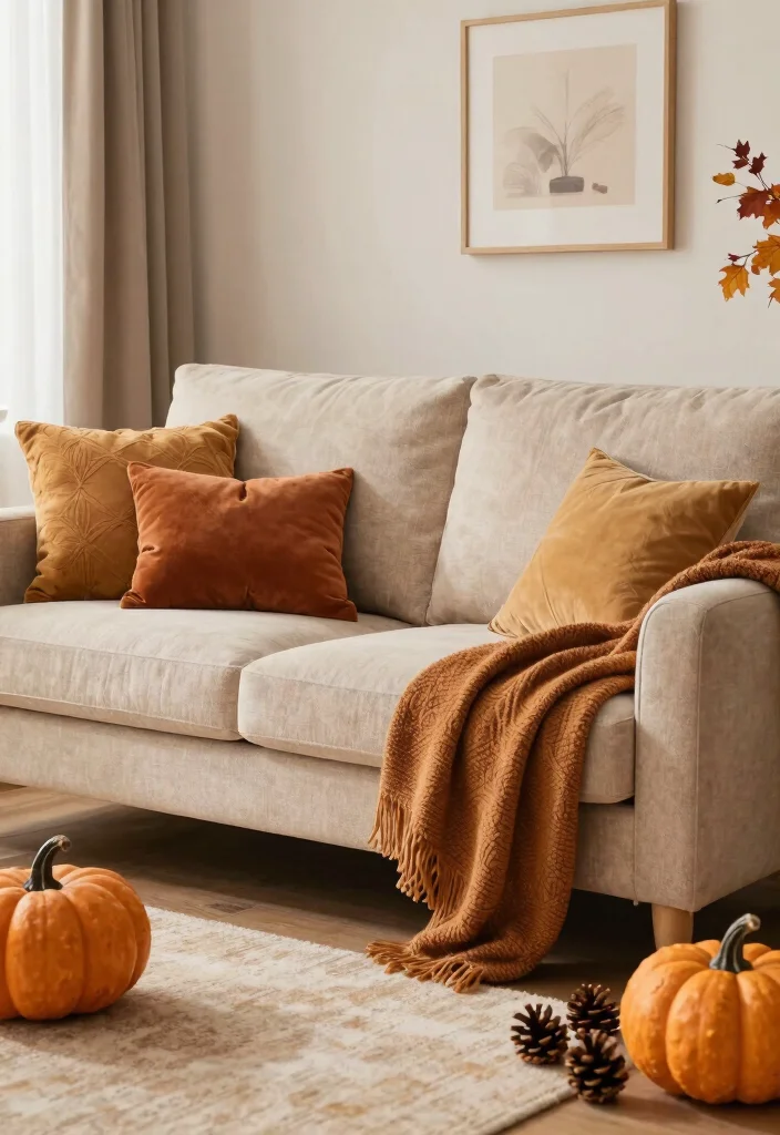 16 Teddy Sofa Living Room Ideas Cozy Plush Appeal 14. Seasonal Decor 0