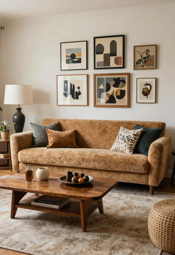 16 Teddy Sofa Living Room Ideas Cozy Plush Appeal 15. Vintage Meets Modern 0