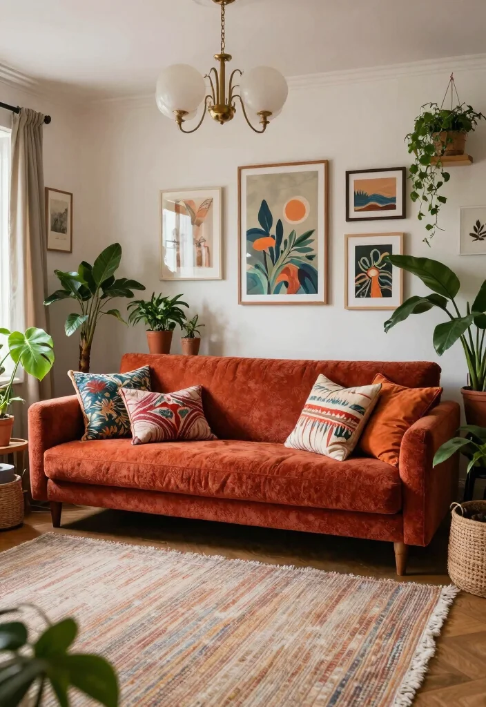 16 Teddy Sofa Living Room Ideas Cozy Plush Appeal 7. Bohemian Bliss 0