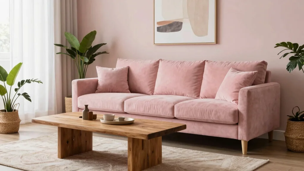17 Blush Pink Sofa Living Room Ideas: Soft Modern Elegance