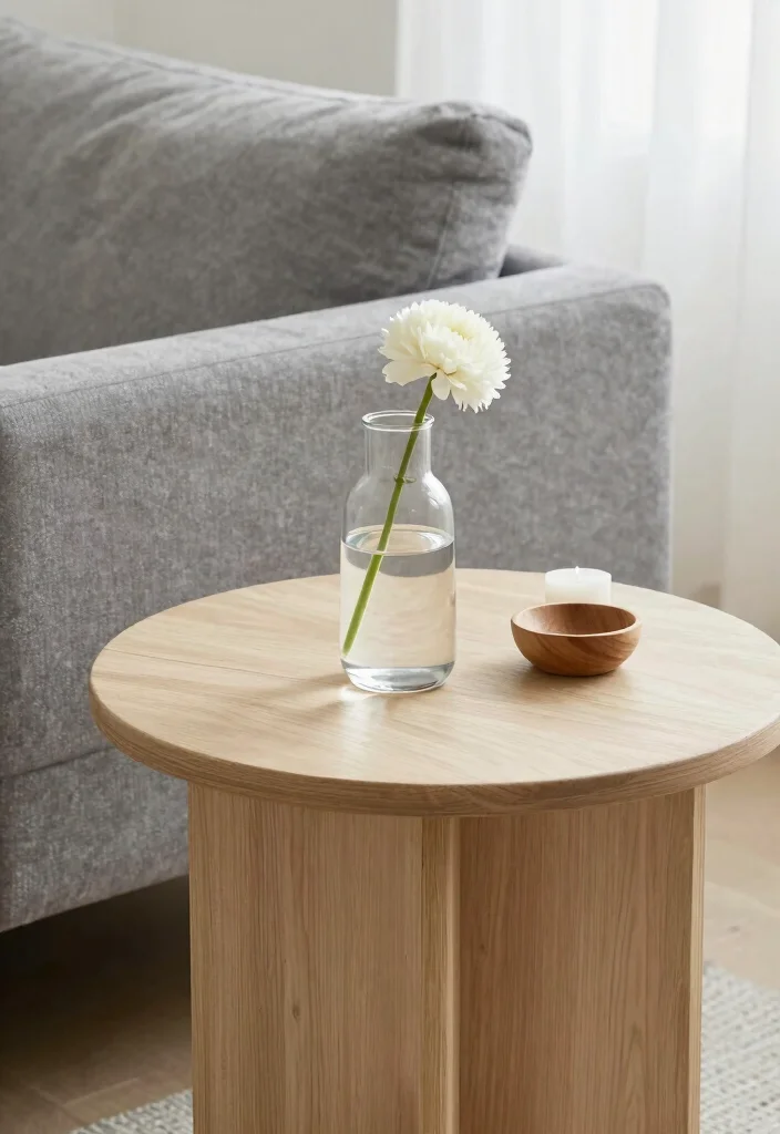 17 Middle Table Living Room Ideas Functional Centerpieces 2. Minimalistic Elegance 0