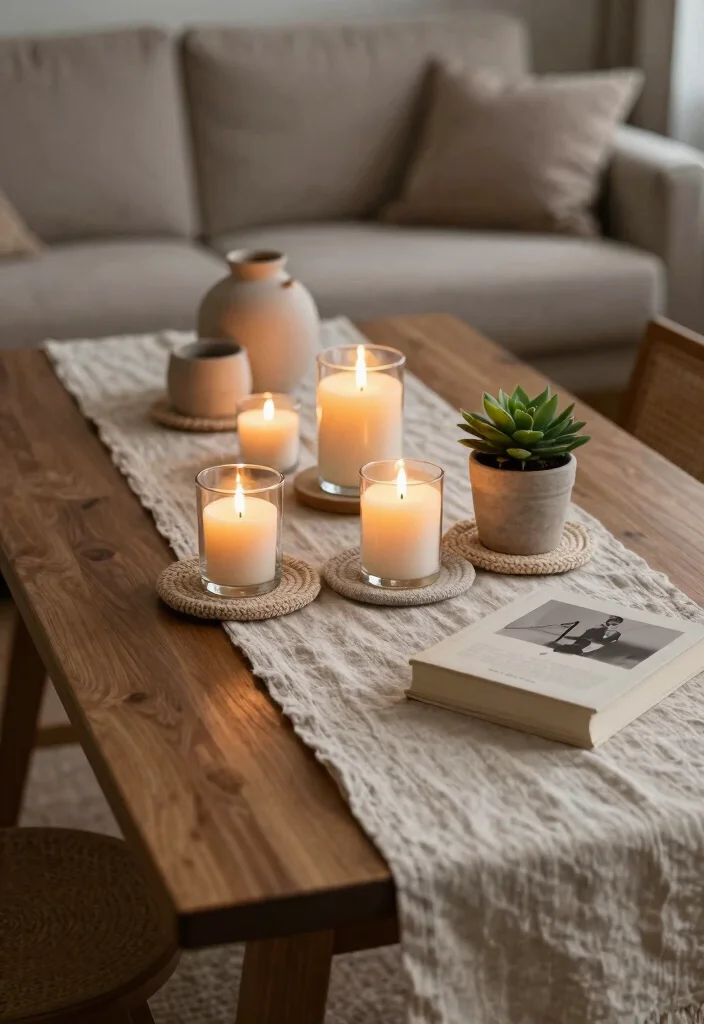 17 Middle Table Living Room Ideas Functional Centerpieces 3. Cozy Textured Layers 0