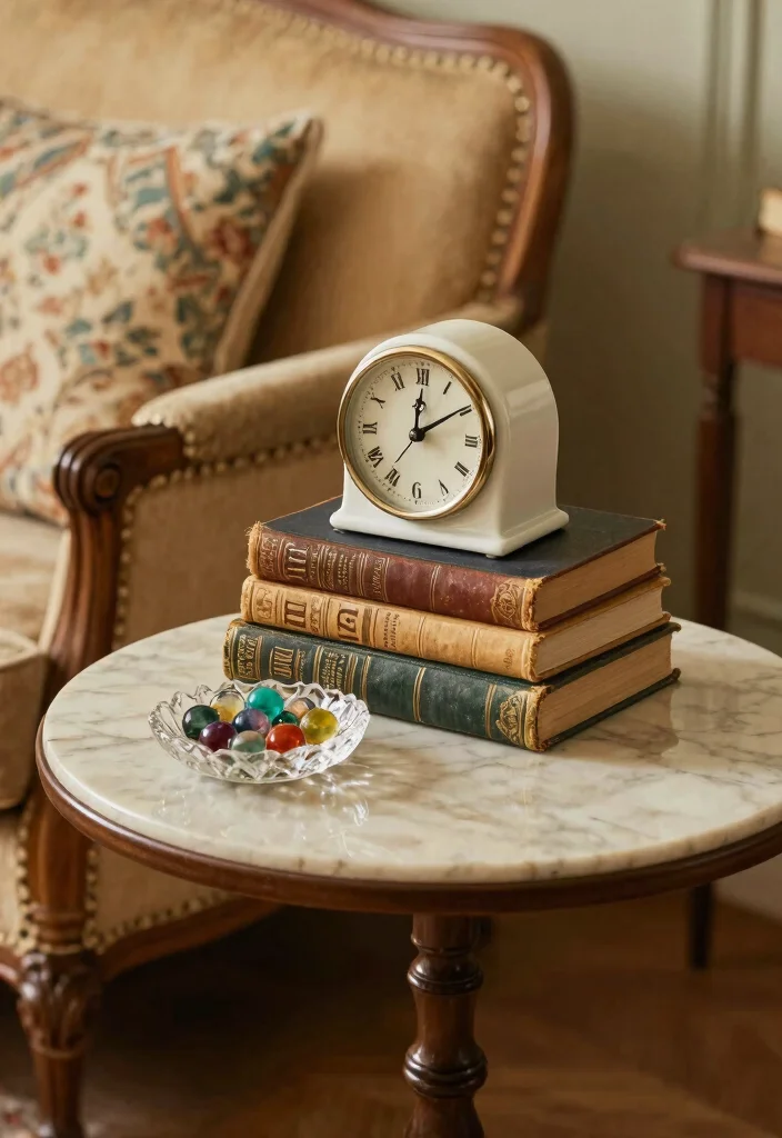 17 Middle Table Living Room Ideas Functional Centerpieces 4. Vintage Charm 0