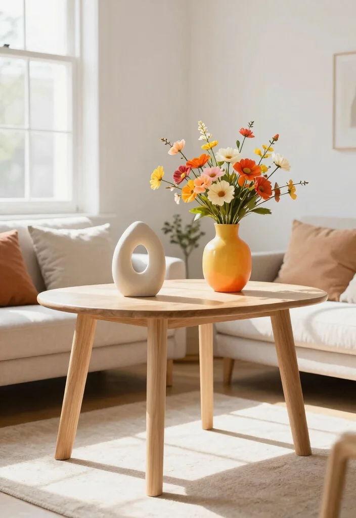 17 Middle Table Living Room Ideas Functional Centerpieces 7. Whimsical Decorative Objects 0