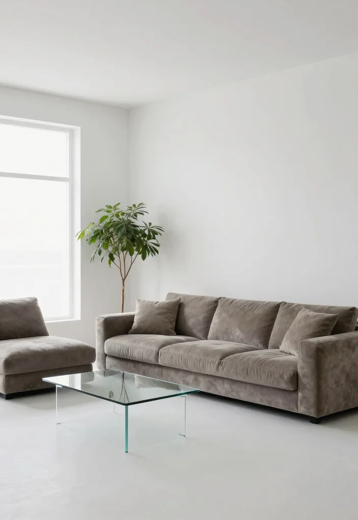 17 Petrol Sofa Living Room Ideas Deep Moody Color Inspiration 1. Minimalist Modern Vibe 0