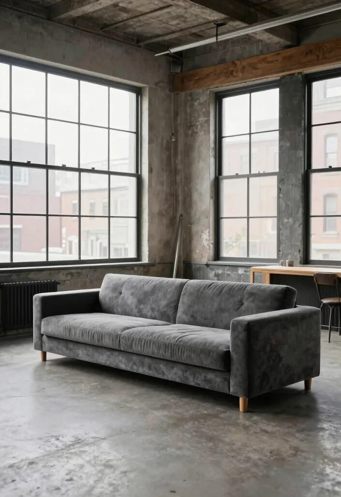 17 Petrol Sofa Living Room Ideas Deep Moody Color Inspiration 14. Urban Loft Style 0