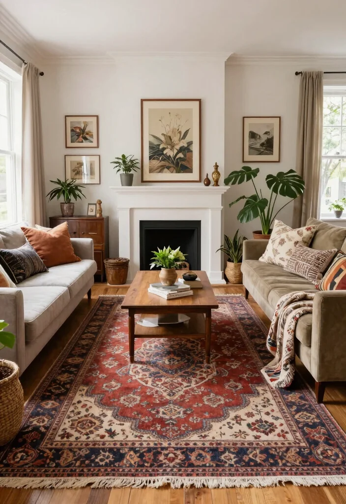 17 Vintage Rug Living Room Ideas Character Rich Style Conclusion Curate Your Character rich Living Room 0