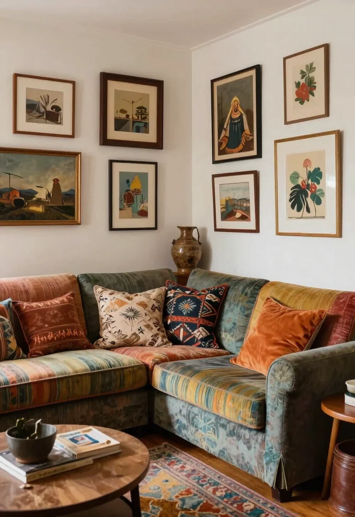 18 Corner Couch Living Room Layout Ideas Smart and Spacious 14. Eclectic Mix 0