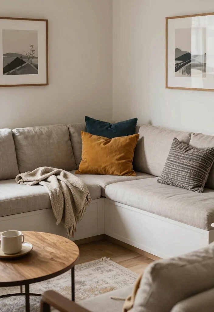 18 Corner Sofa Living Room Ideas Comfortable Social Seating 10. Cozy Corner with a Twist 0