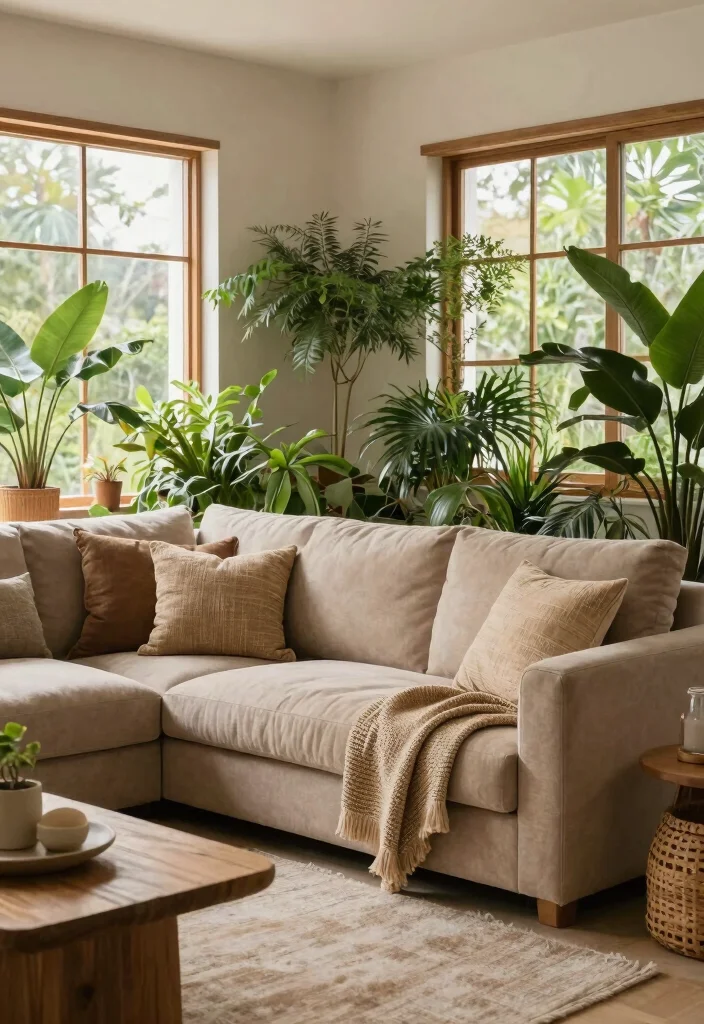 18 Corner Sofa Living Room Ideas Comfortable Social Seating 7. Nature Inspired 0