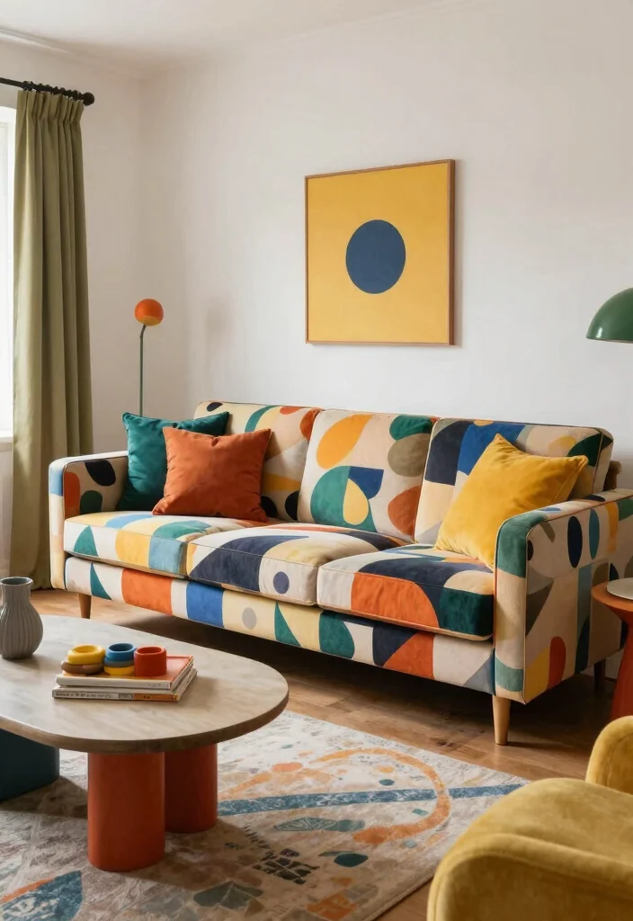 18 Corner Sofa Living Room Ideas Comfortable Social Seating 9. Playful Patterns 0