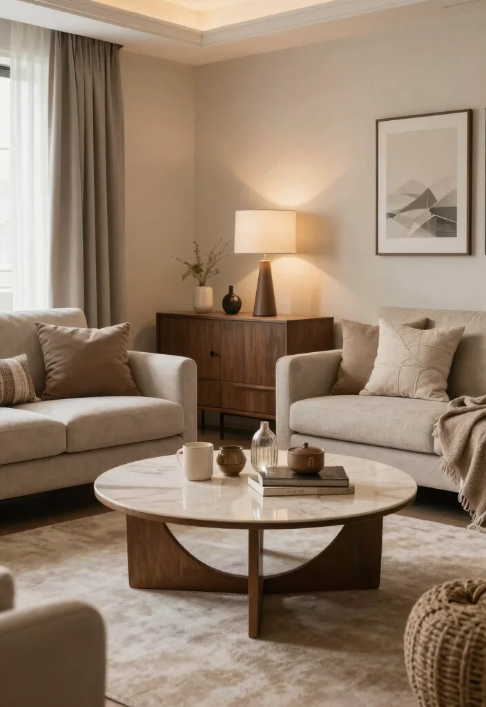 18 Living Room Round Coffee Table Ideas for a Soft Balanced Layout Conclusion 0