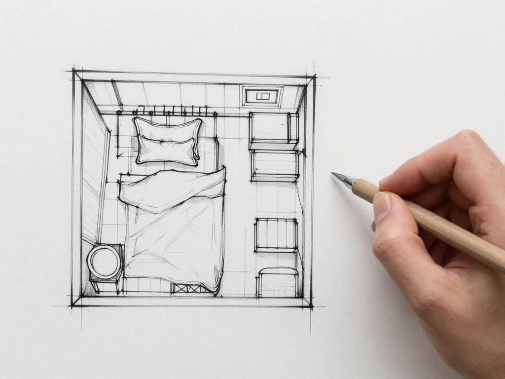How to Arrange Furniture in a Small Bedroom for Maximum Space Efficiency Step 3 Sketch a Layout Plan 0