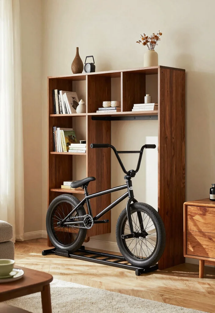 12 BMX Bike Storage Ideas for Riders With Limited Space 10. Multi Purpose Bike Storage 0