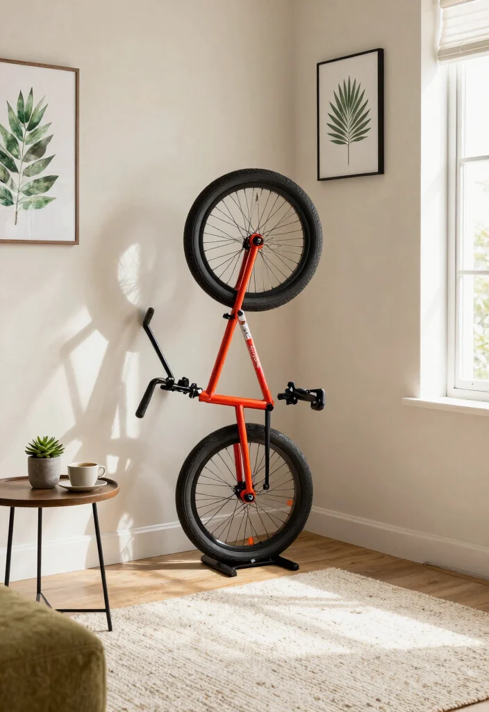12 BMX Bike Storage Ideas for Riders With Limited Space 2. Vertical Bike Stands 0