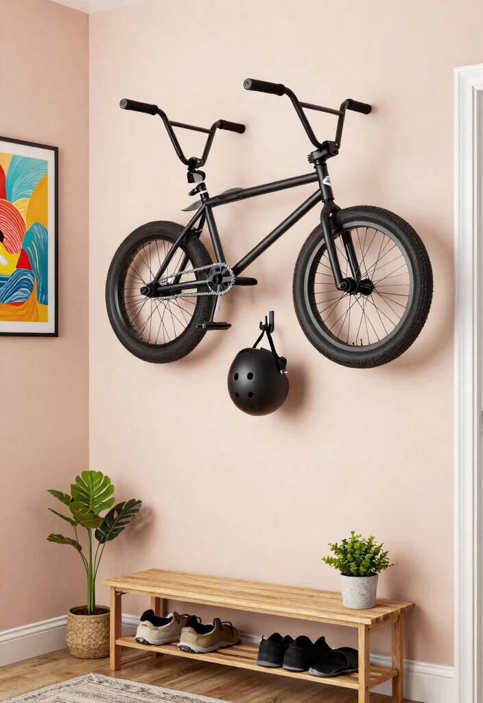 12 BMX Bike Storage Ideas for Riders With Limited Space 4. Bike Hooks 0