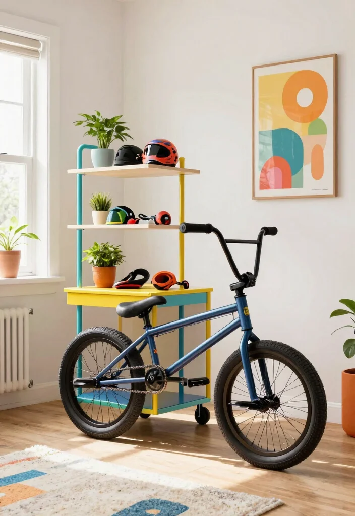 12 BMX Bike Storage Ideas for Riders With Limited Space 9. Bike Carts 0