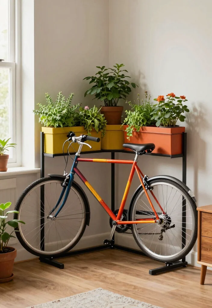12 Commuter Bike Storage Solutions for Apartments and Tight Spaces 8. Corner Bike Storage 0