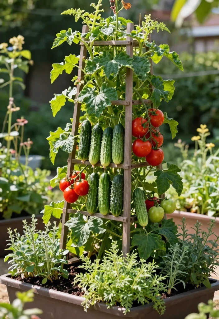 12 Cucumber Arch Trellis Concepts for a Productive Vertical Garden 7. Vertical Pizza Garden Trellis 0