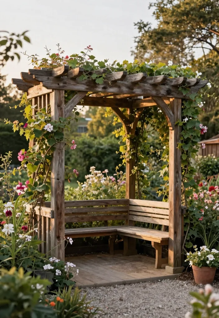 12 Curved Pergola Concepts That Make a Bold Garden Statement 1. The Classic Curved Wooden Pergola 0