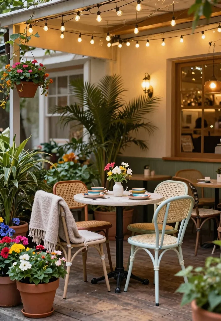 12 European Patio Ideas for a Charming Al Fresco Outdoor Space 1. Cozy Caf Vibe 0