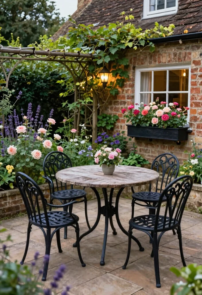 12 European Patio Ideas for a Charming Al Fresco Outdoor Space 10. Classic English Garden 0