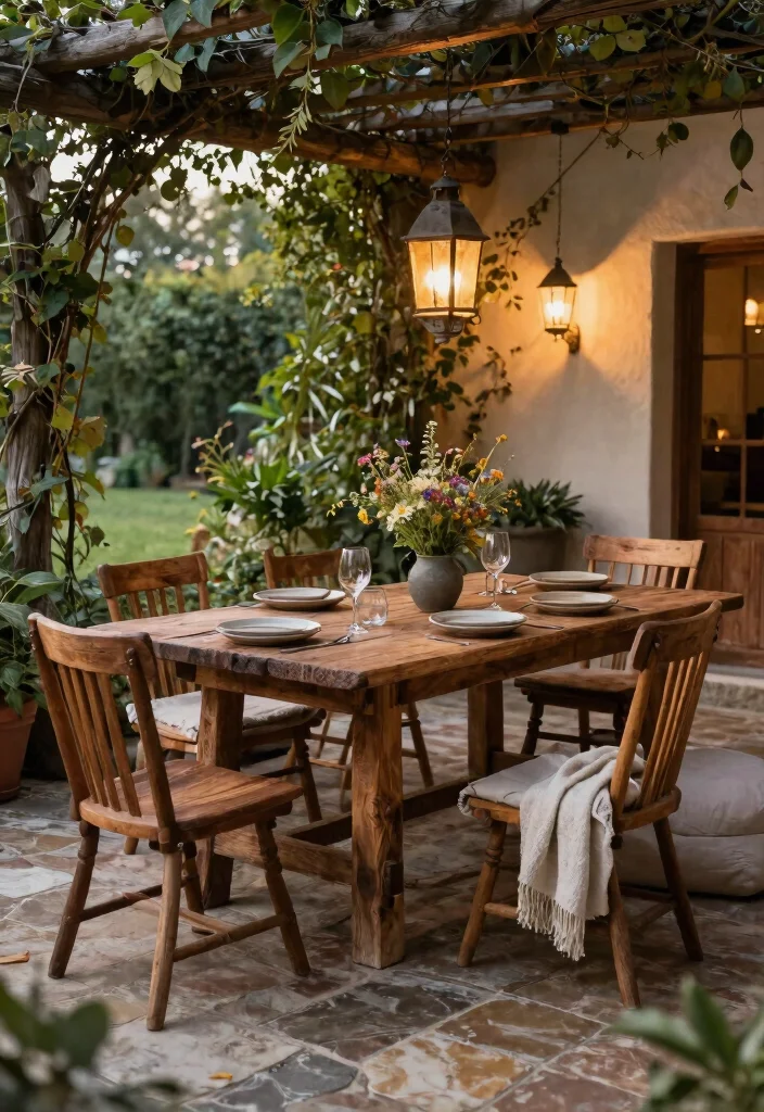 12 European Patio Ideas for a Charming Al Fresco Outdoor Space 3. Rustic Charm 0