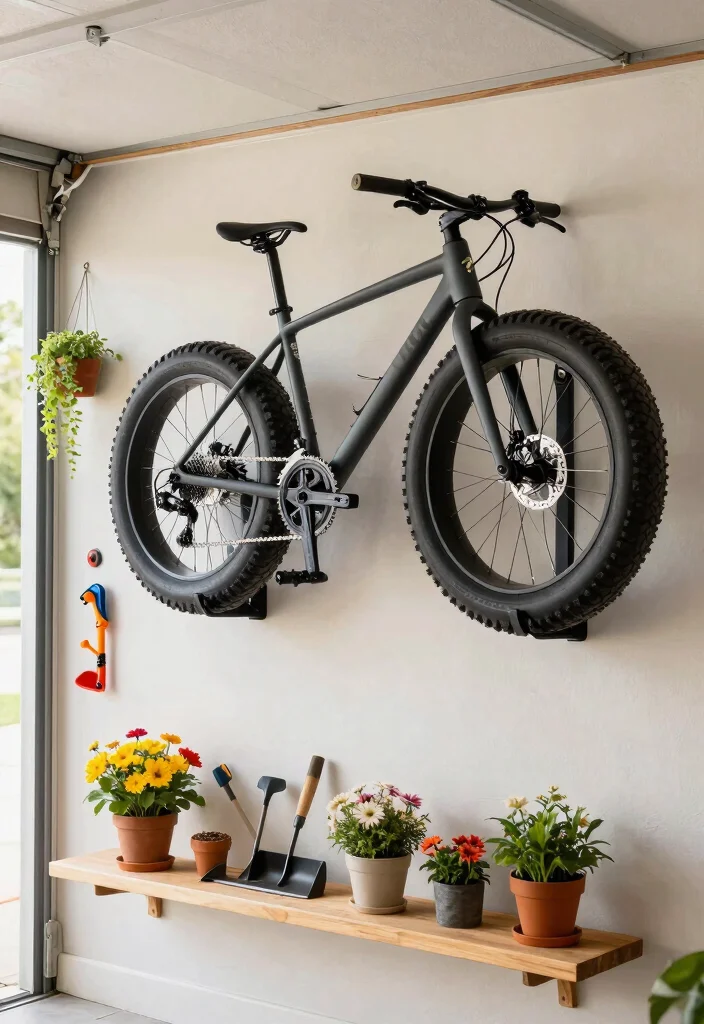 12 Fat Bike Storage Ideas for Garages and Small Spaces 1. Wall Mounted Bike Racks 0