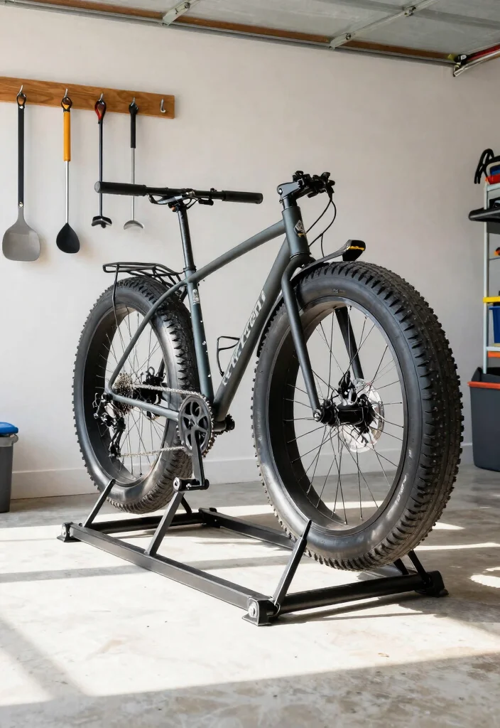 12 Fat Bike Storage Ideas for Garages and Small Spaces 7. Foldable Bike Racks 0