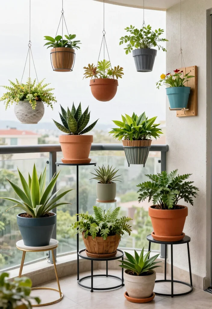 12 Glass Juliet Balcony Ideas That Elevate Any Home Facade 11. Unique Planter Arrangements 0