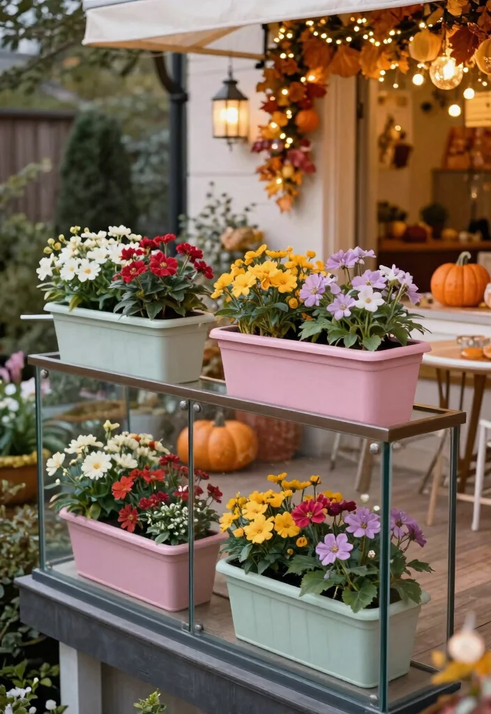 12 Glass Juliet Balcony Ideas That Elevate Any Home Facade 8. Seasonal Decor 0