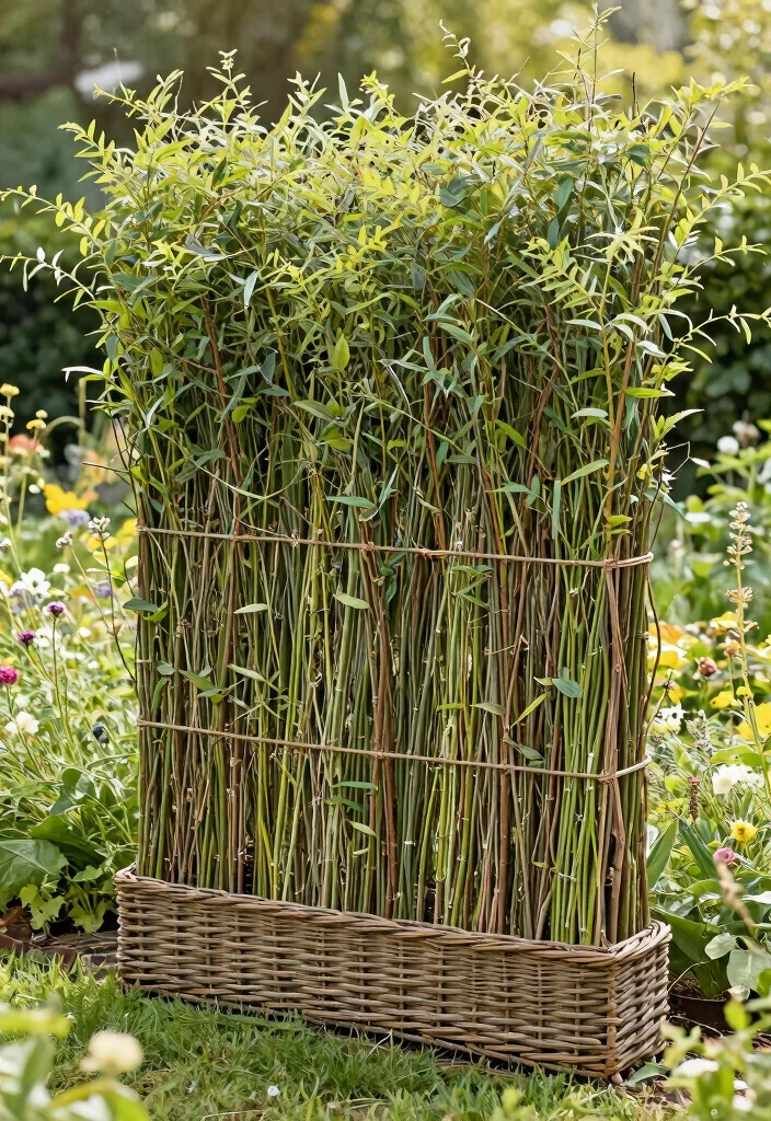 12 Plant Fence Ideas for a Natural Privacy Screen 5. Living Willow Fences 0