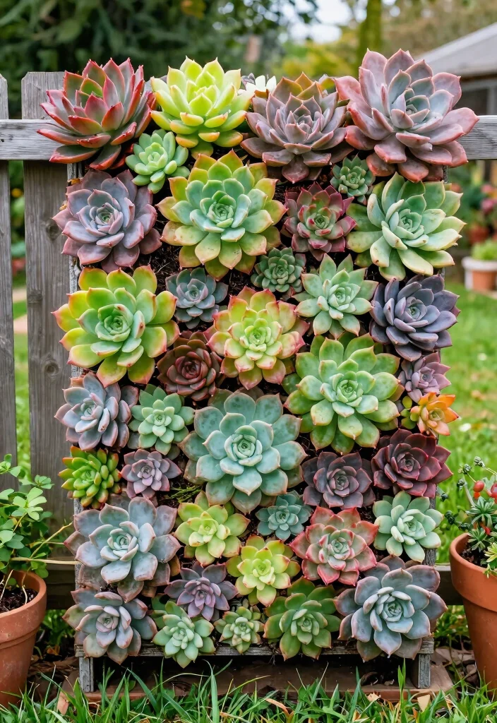 12 Plant Fence Ideas for a Natural Privacy Screen 6. Succulent Walls 0