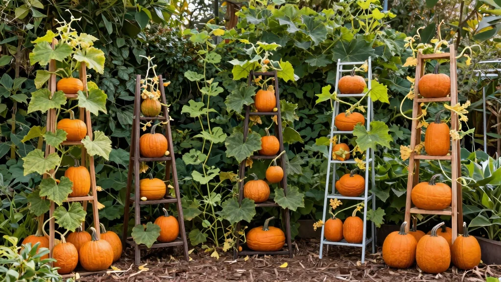 12 Pumpkin Trellis Designs That Support Heavy Vines in Small Gardens
