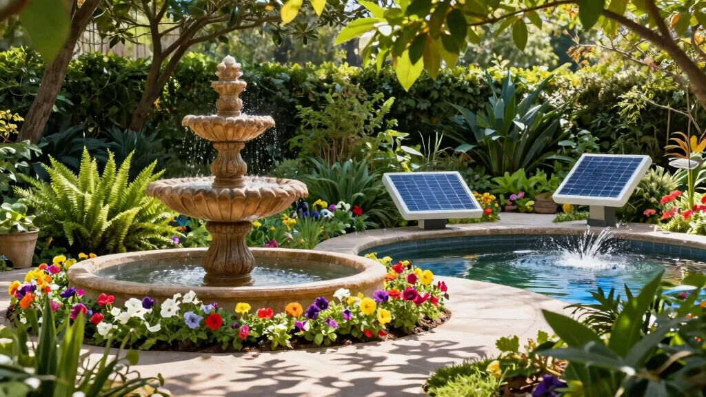 12 Solar Fountain Ideas That Run Without Electricity in Any Garden