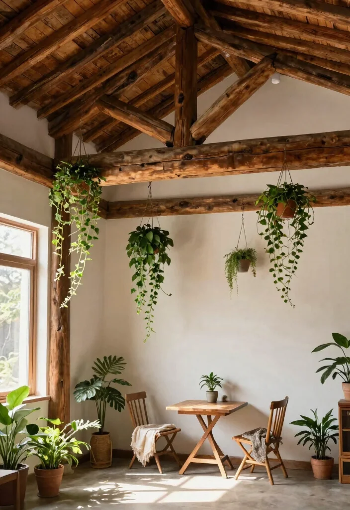 14 Ceiling Beam Ideas That Add Character to Any Room 1. Exposed Rustic Ceiling Beams 0